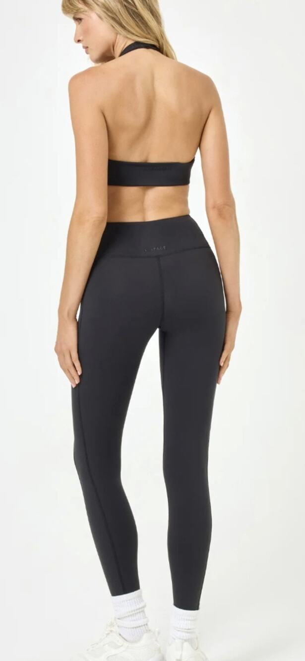 Women's Level Up High Waist Black Yoga Workout Activewear Leggings 3xl NWT